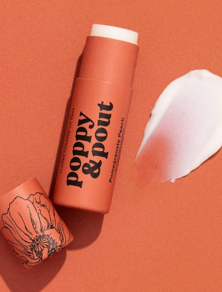 POPPY & POUT Pomegranate Peach Lip Balm