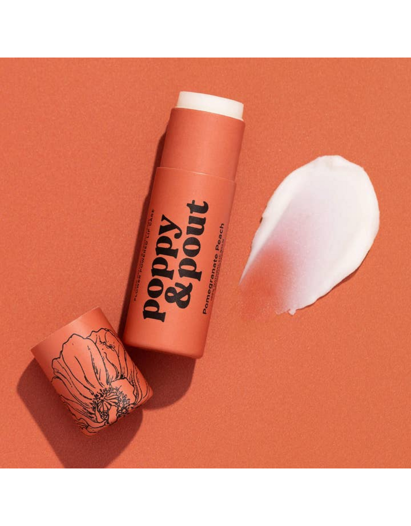 POPPY & POUT Pomegranate Peach Lip Balm