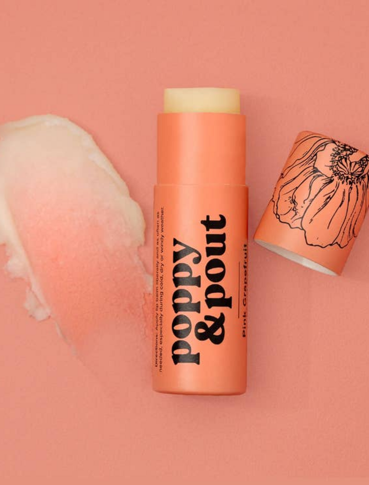 POPPY & POUT Pink Grapefruit Lip Balm