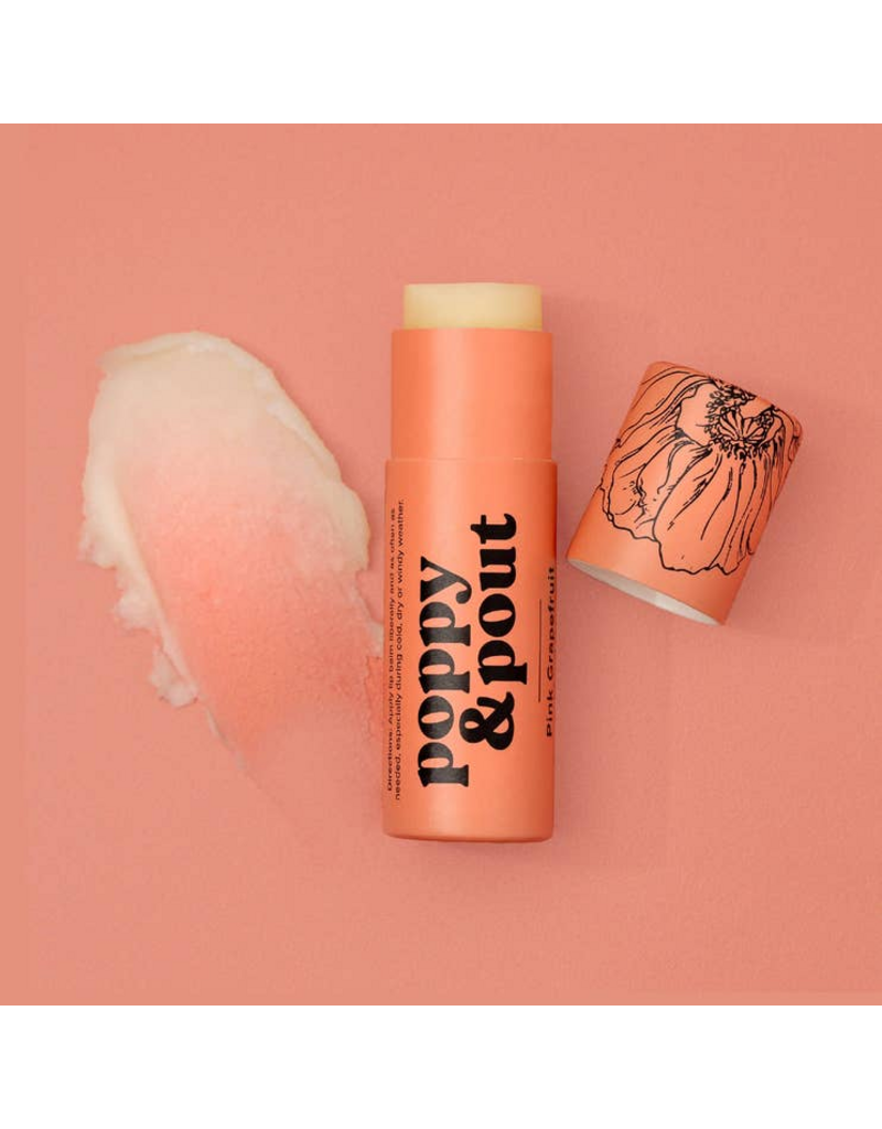 POPPY & POUT Pink Grapefruit Lip Balm