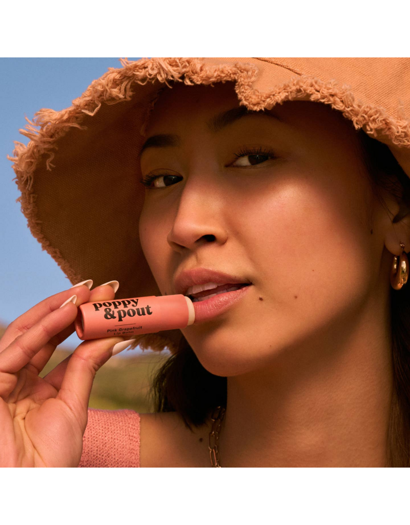 POPPY & POUT Pink Grapefruit Lip Balm
