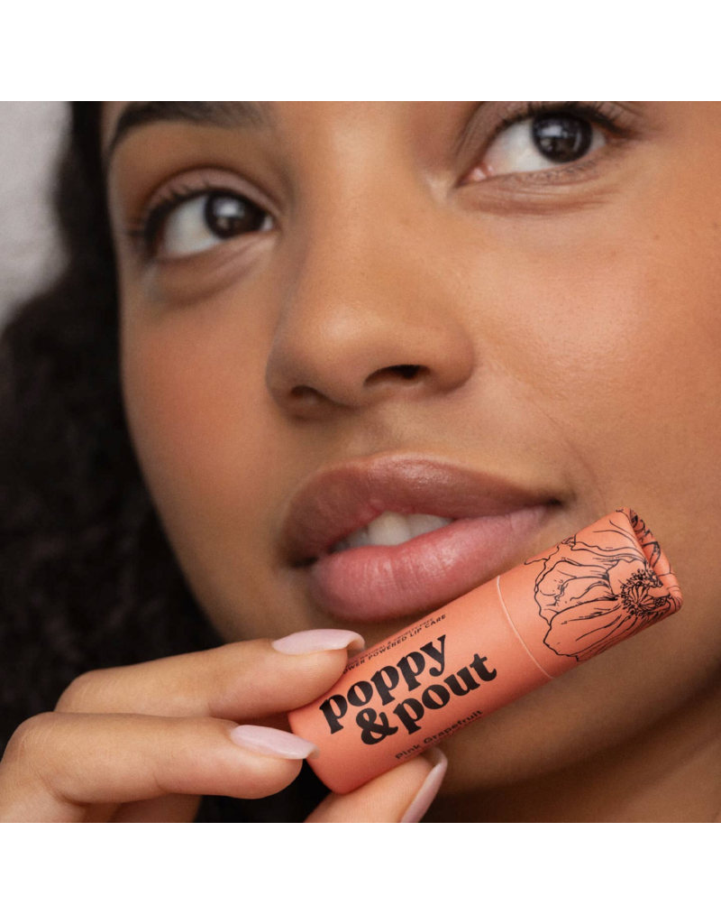 POPPY & POUT Pink Grapefruit Lip Balm