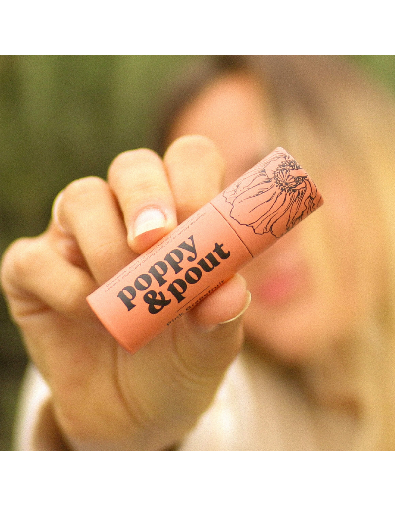 POPPY & POUT Pink Grapefruit Lip Balm