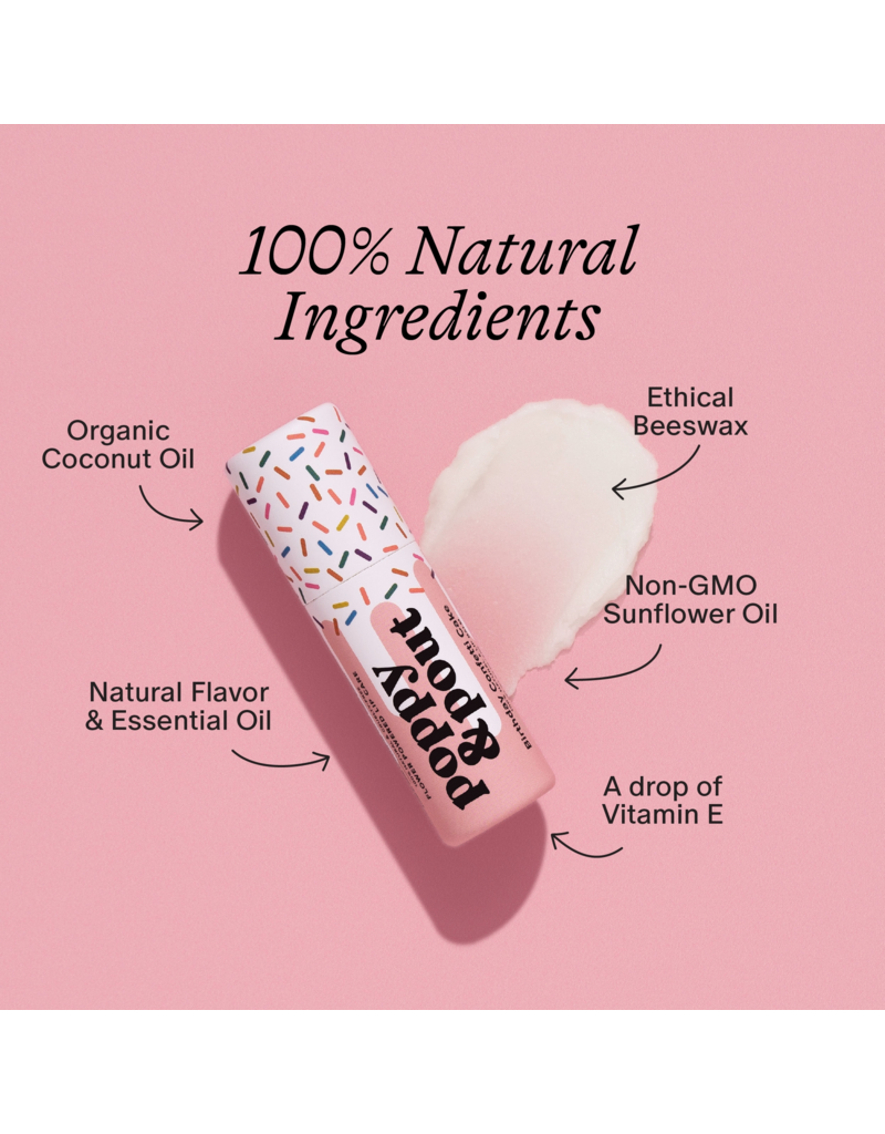 POPPY & POUT Birthday Cake Confetti Lip Balm