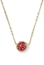 KENDRA SCOTT DESIGN Ladybug Gold Short Pendant Necklace