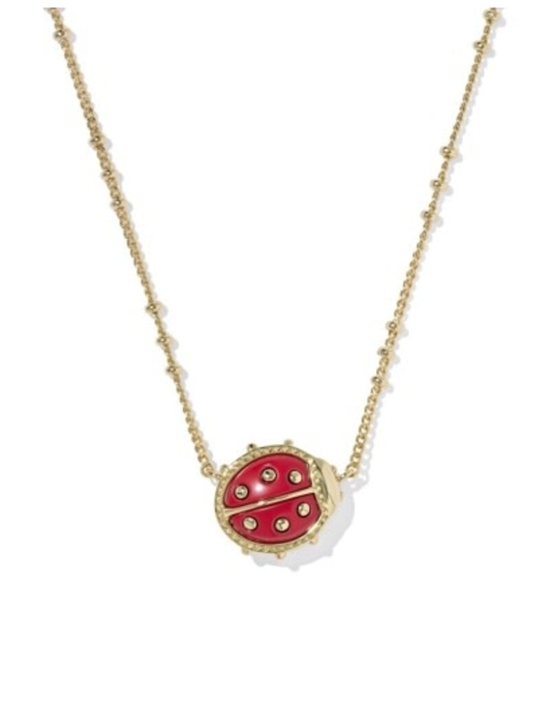 KENDRA SCOTT DESIGN Ladybug Gold Short Pendant Necklace