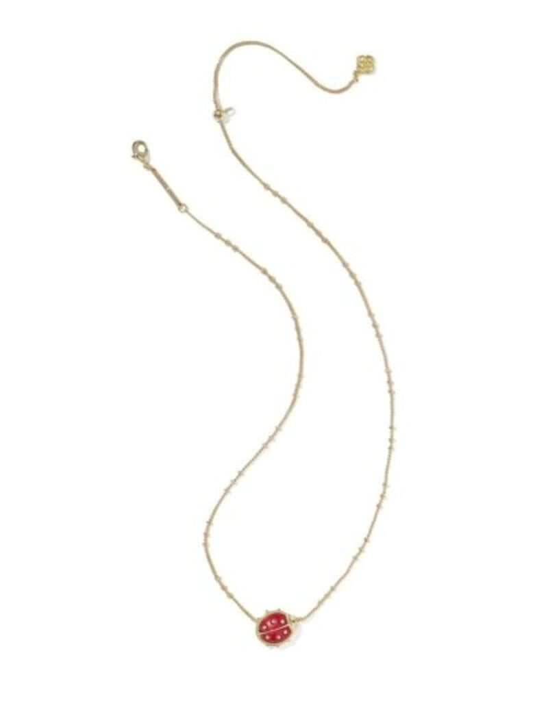 KENDRA SCOTT DESIGN Ladybug Gold Short Pendant Necklace