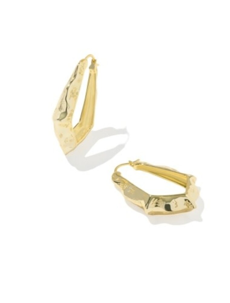 KENDRA SCOTT DESIGN Adriana Scallop Hoop Earrings in Gold