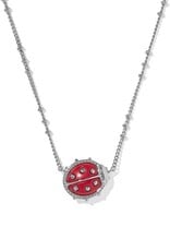 KENDRA SCOTT DESIGN Ladybug Silver Short Pendant Necklace