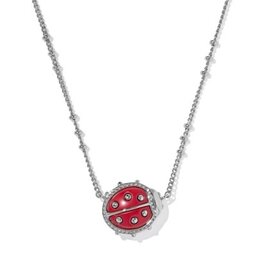 KENDRA SCOTT DESIGN Ladybug Silver Short Pendant Necklace