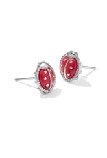 KENDRA SCOTT DESIGN Ladybug Silver Stud Earrings