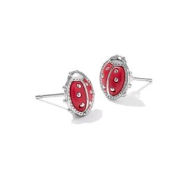 KENDRA SCOTT DESIGN Ladybug Silver Stud Earrings