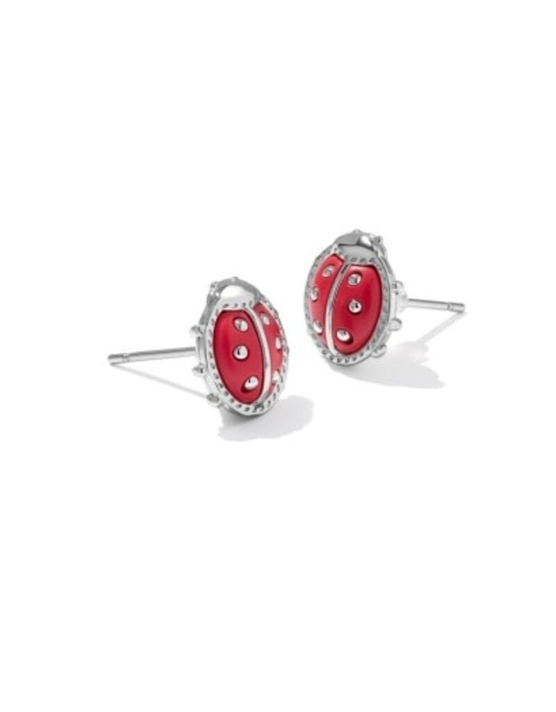 KENDRA SCOTT DESIGN Ladybug Silver Stud Earrings