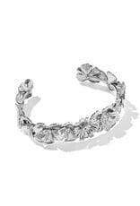 KENDRA SCOTT DESIGN Cailey Flower Cuff Bracelet in Vintage Silver