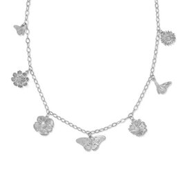 KENDRA SCOTT DESIGN Cailey Charm Necklace in Vintage Silver