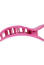 TELETIES Pink Heart to Heart Medium Flat Hair Clip