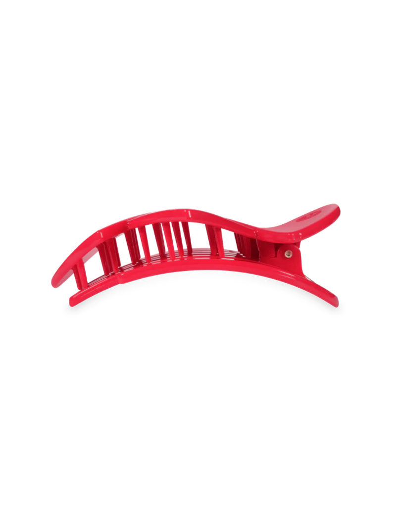 TELETIES Red Heart to Heart Medium Flat Hair Clip
