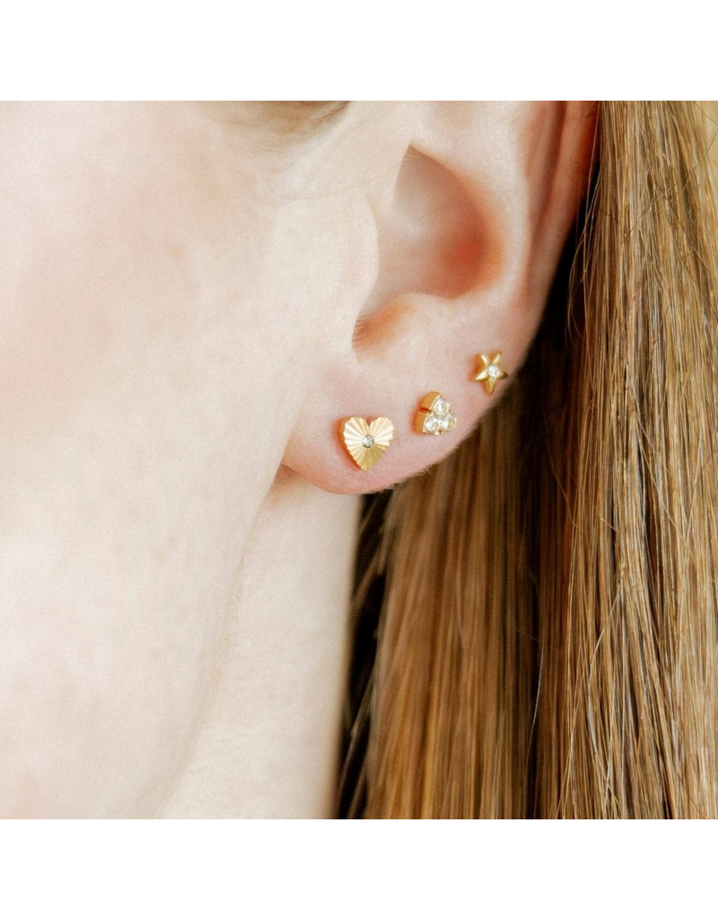 LINNY & CO Tatum Gold Screwback Stud Earrings