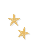 LINNY & CO Starfish Gold Screwback Stud Earrings