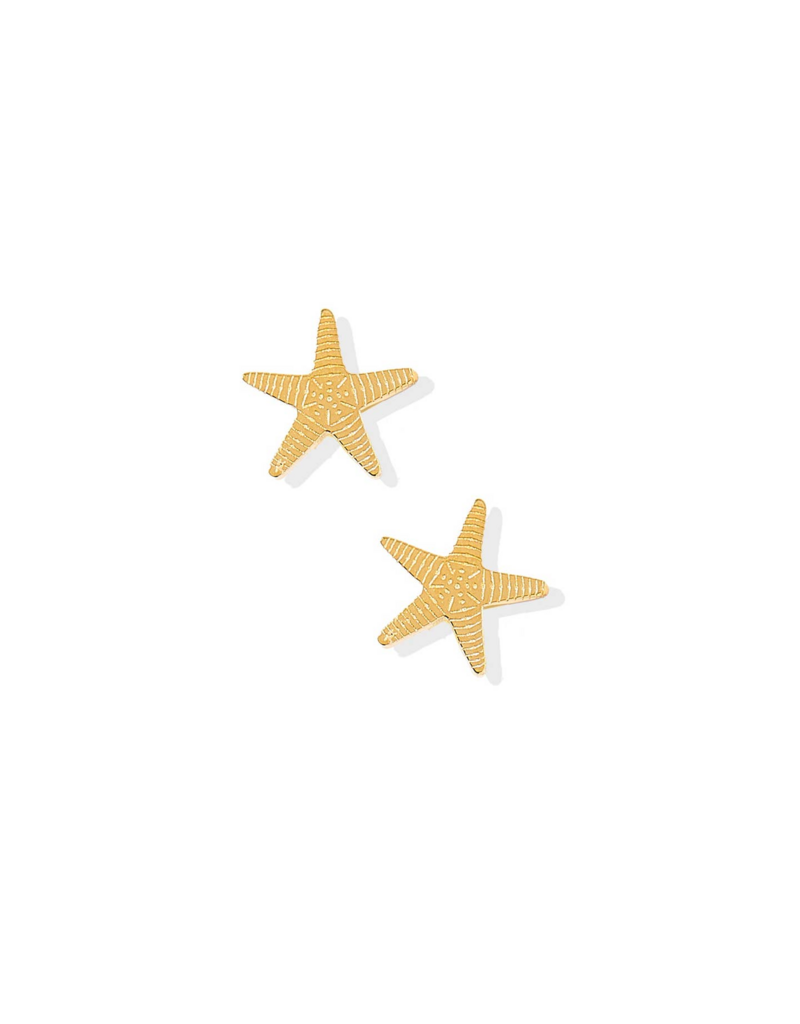 LINNY & CO Starfish Gold Screwback Stud Earrings