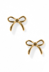LINNY & CO Sadie Bow Gold Screwback Stud Earrings