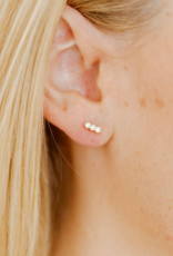 LINNY & CO Poppy Gold Screwback Stud Earrings