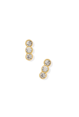 LINNY & CO Poppy Gold Screwback Stud Earrings