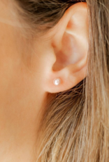 LINNY & CO Payton 5mm Pink Pearl Gold Screwback Stud Earrings