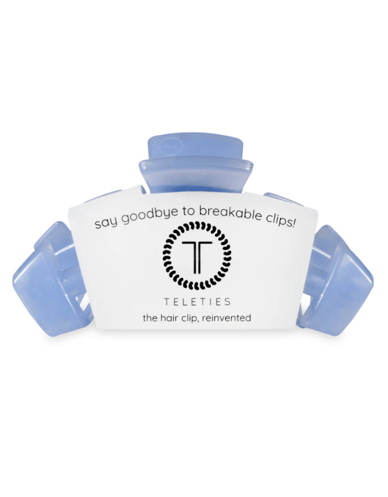 TELETIES Classic Blue Lagoon Large Hair Clip