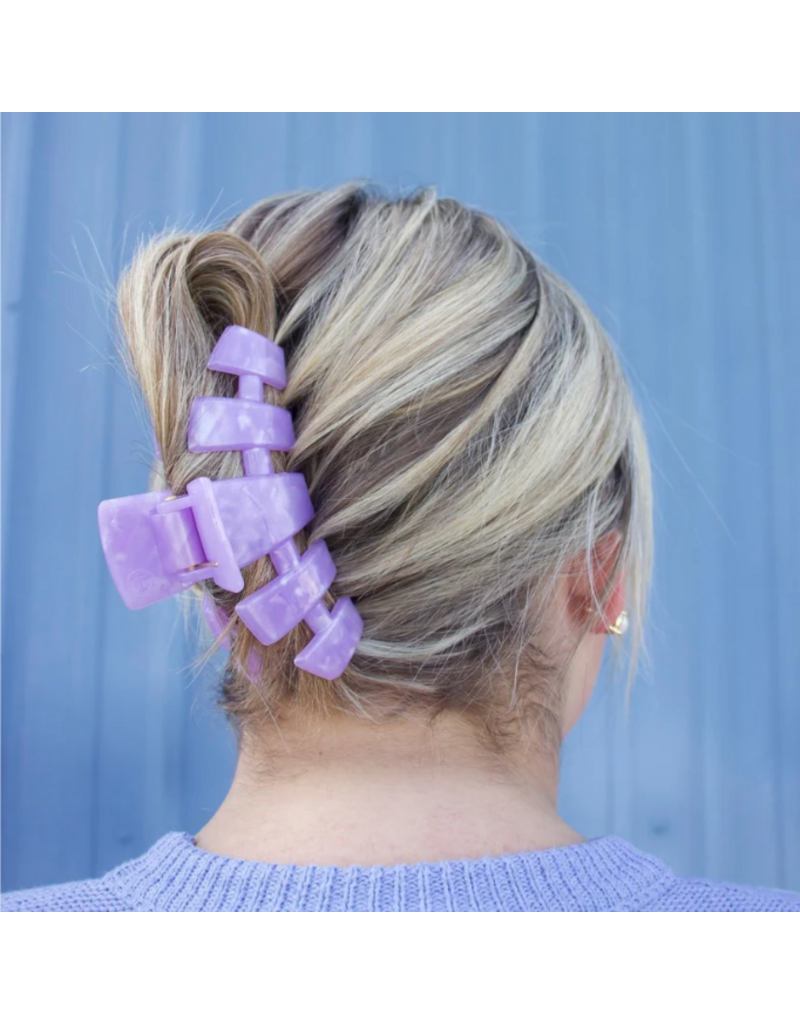 TELETIES Classic Lavender Mist Large Hair Clip