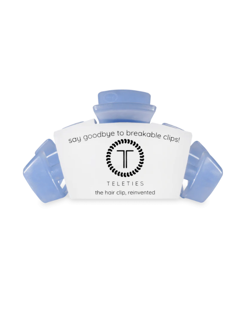 TELETIES Classic Blue Lagoon Medium Hair Clip