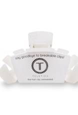 TELETIES Classic Coconut White Medium Hair Clip