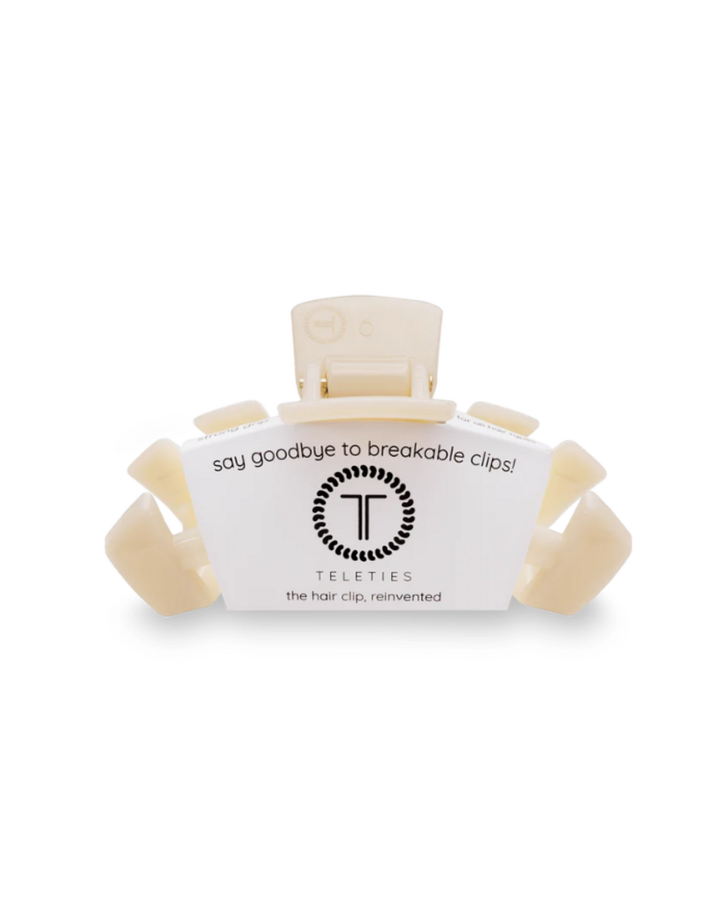 TELETIES Classic Almond Beige Medium Hair Clip