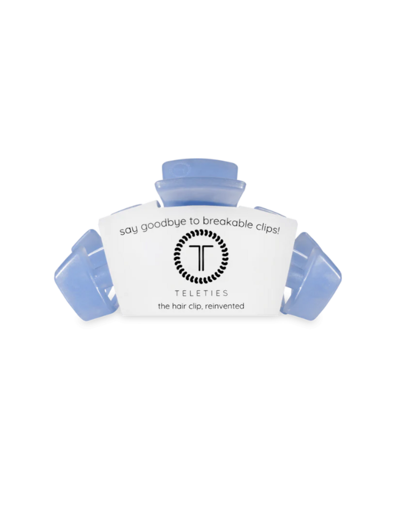 TELETIES Classic Blue Lagoon Small Hair Clip