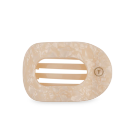 TELETIES Soft Surf Medium Flat Round Hair Clip