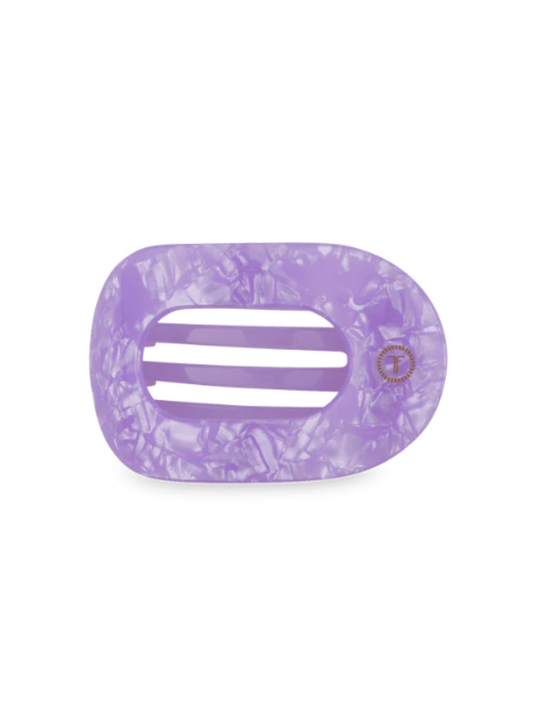 TELETIES Lavender Mist Small Flat Round Hair Clip