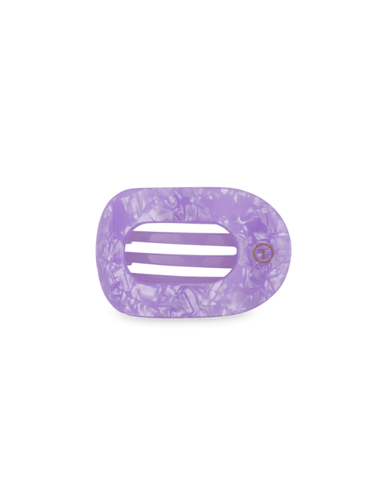 TELETIES Lavender Mist Small Flat Round Hair Clip