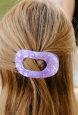 TELETIES Lavender Mist Small Flat Round Hair Clip