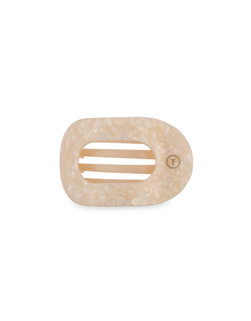 TELETIES Soft Surf Small Flat Round Hair Clip