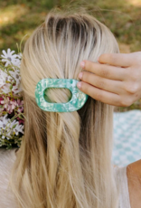 TELETIES Spring Splash Small Flat Round Hair Clip