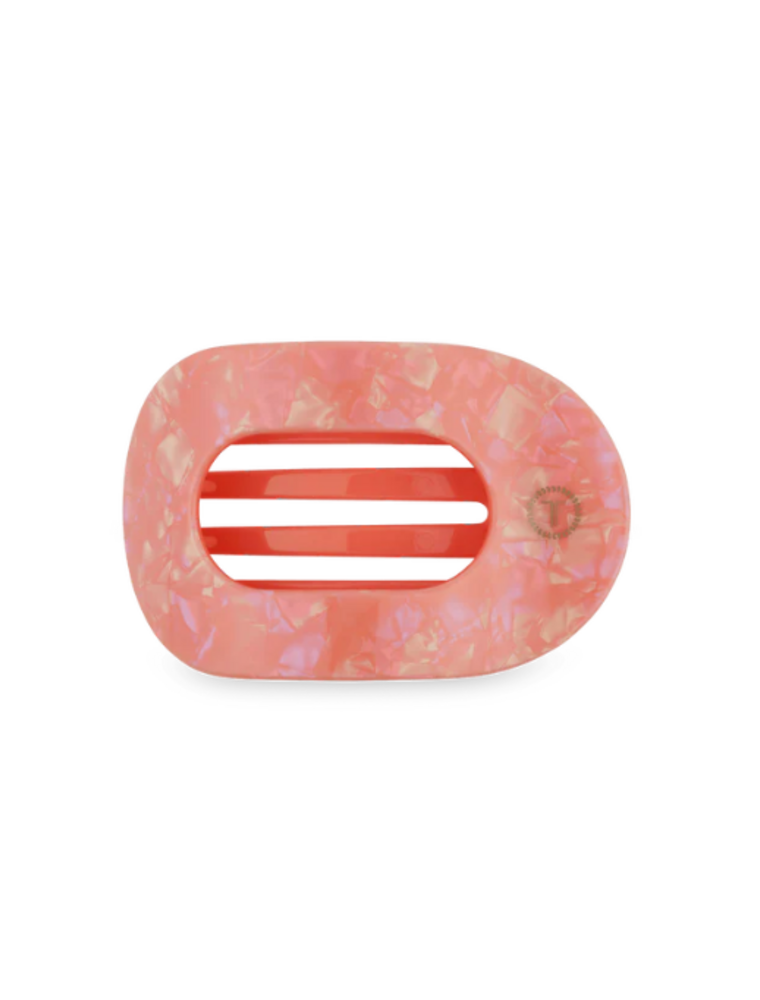 TELETIES Dreamsicle Small Flat Round Hair Clip