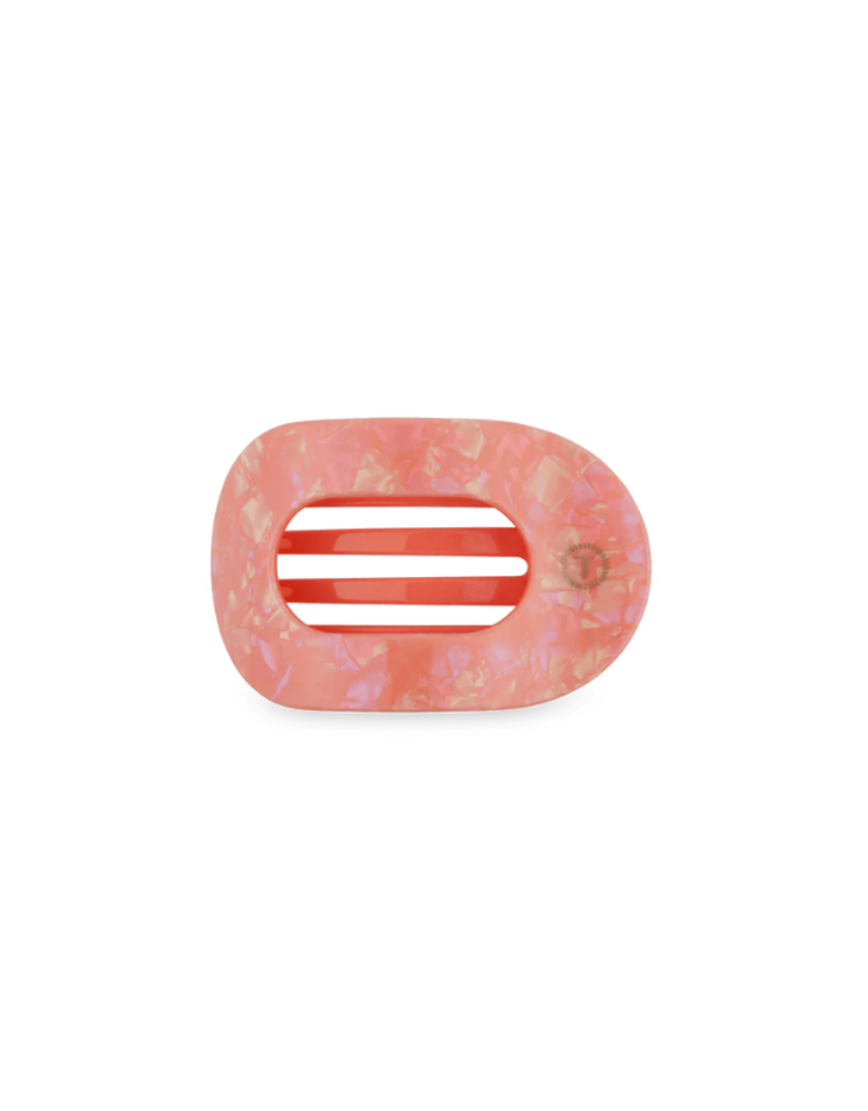 TELETIES Dreamsicle Small Flat Round Hair Clip