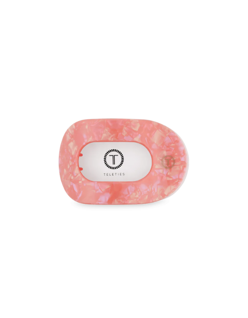 TELETIES Dreamsicle Small Flat Round Hair Clip