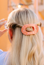 TELETIES Dreamsicle Small Flat Round Hair Clip