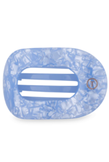 TELETIES Blue Lagoon Medium Flat Round Hair Clip