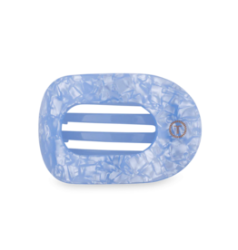 TELETIES Blue Lagoon Medium Flat Round Hair Clip