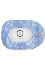TELETIES Blue Lagoon Medium Flat Round Hair Clip