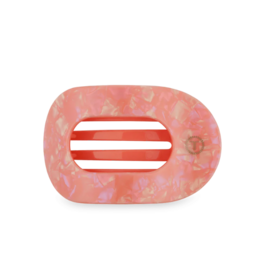 TELETIES Dreamsicle Medium Flat Round Hair Clip