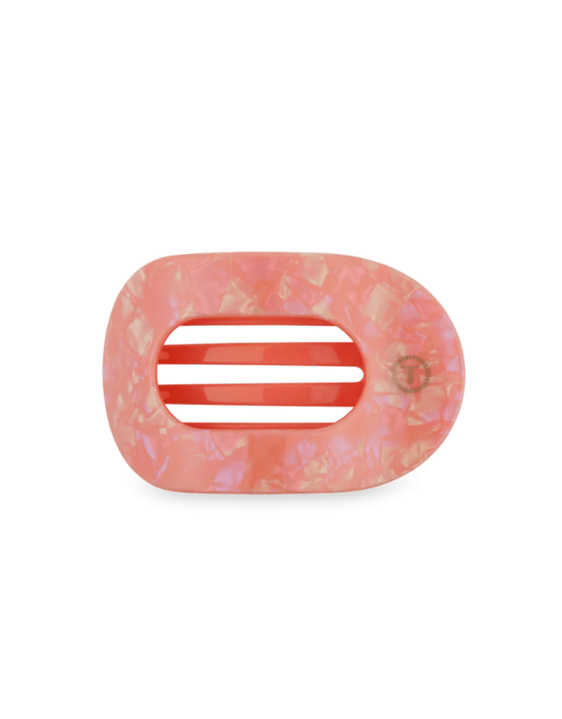 TELETIES Dreamsicle Medium Flat Round Hair Clip