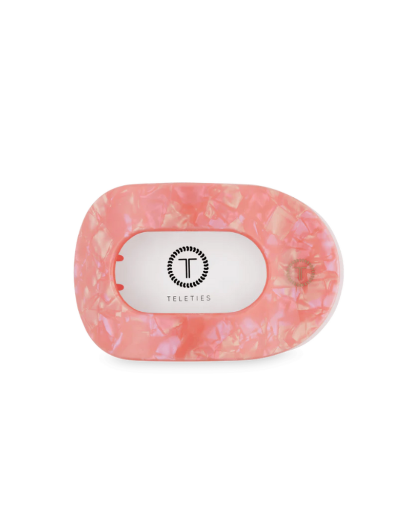 TELETIES Dreamsicle Medium Flat Round Hair Clip
